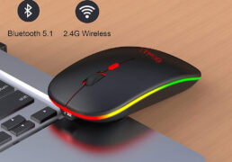 Mouse ricaricabile wireless e Bluetooth